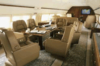 Boeing Business Jet interior photo