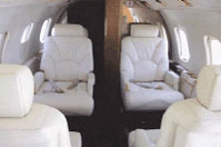 Learjet 55 interior photo